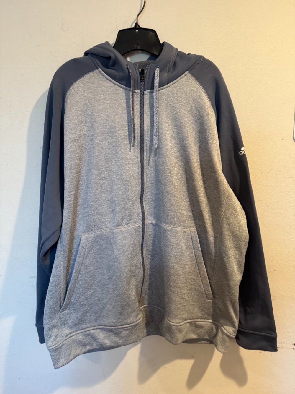 Adidas Men's Color block Fleece Hoodie Brand New No Tag size 2XL